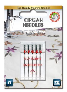Organ 130/705 H-E Embroidery Maschienensticknadel Organ 130/705 H-E Embroidery Maschienensticknadel