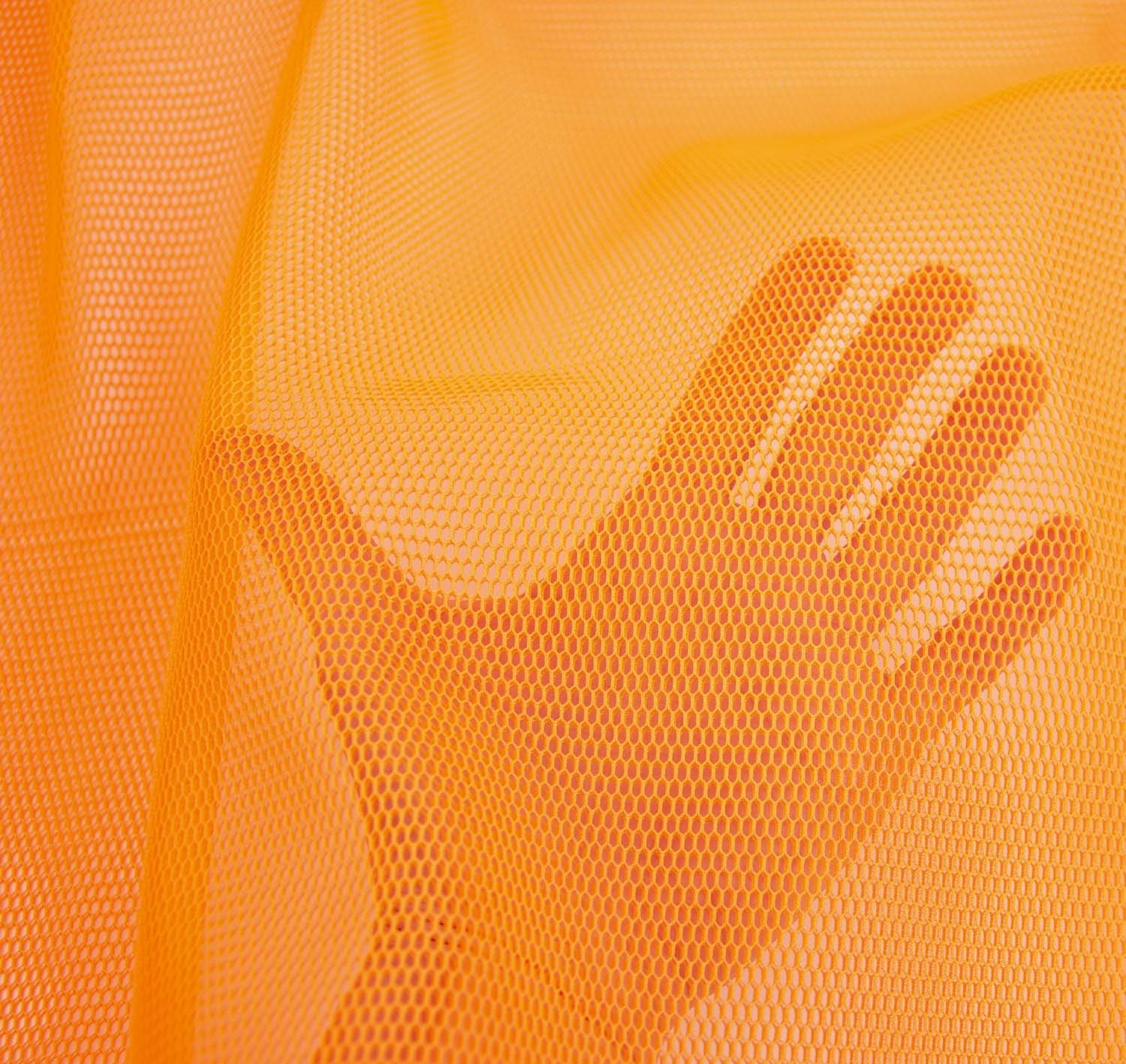 3D-Mesh-Stoff orange