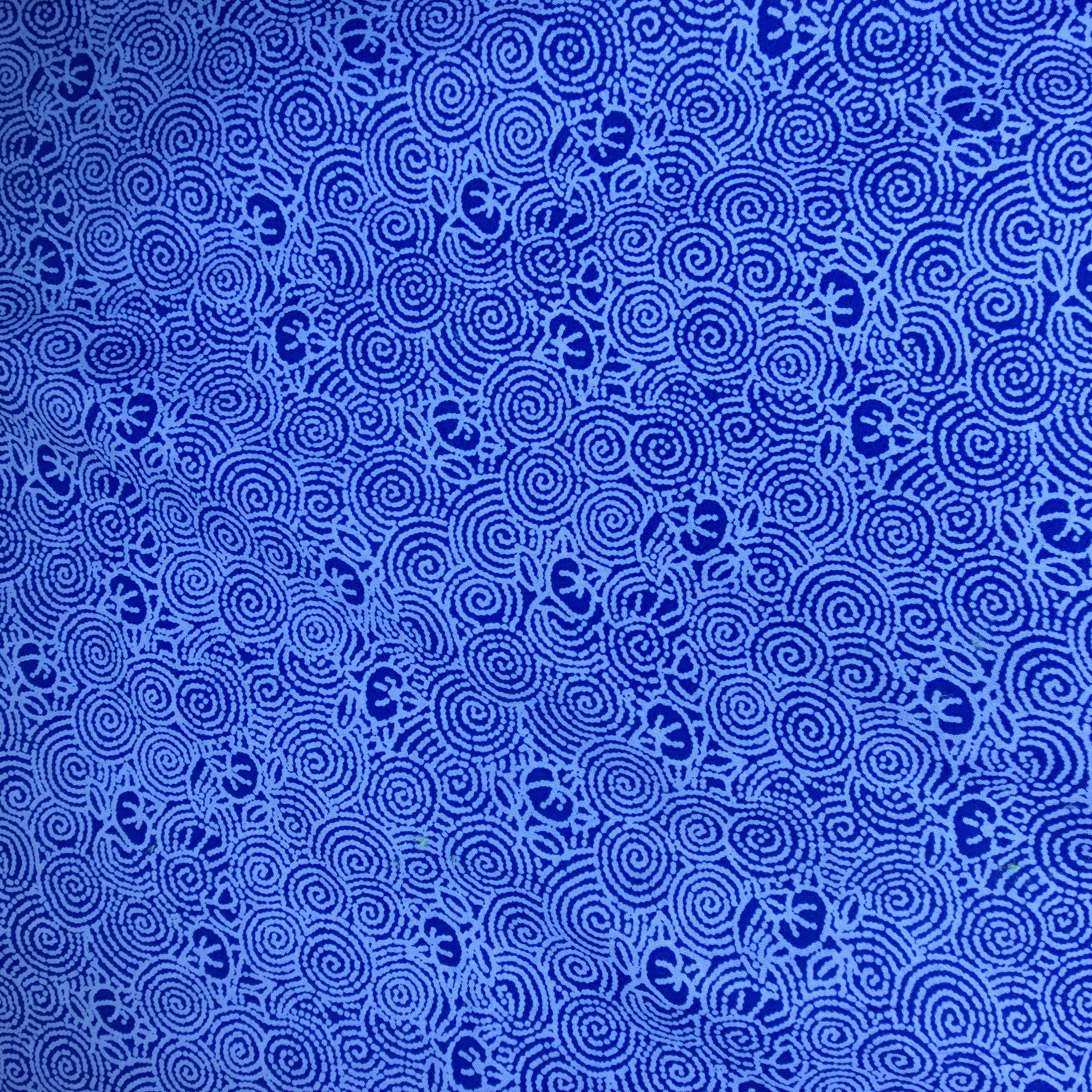Patchwork Kreise Basis blau