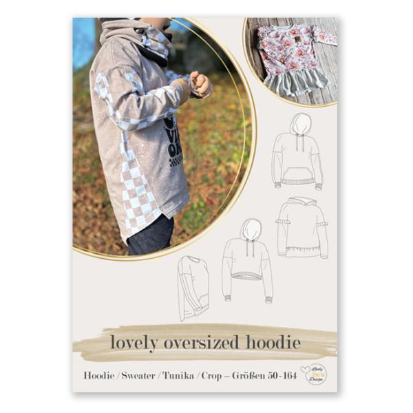 lovely oversized hoodie Papierschnittmuster 50-164 lovely oversized hoodie Papierschnittmuster 50-164