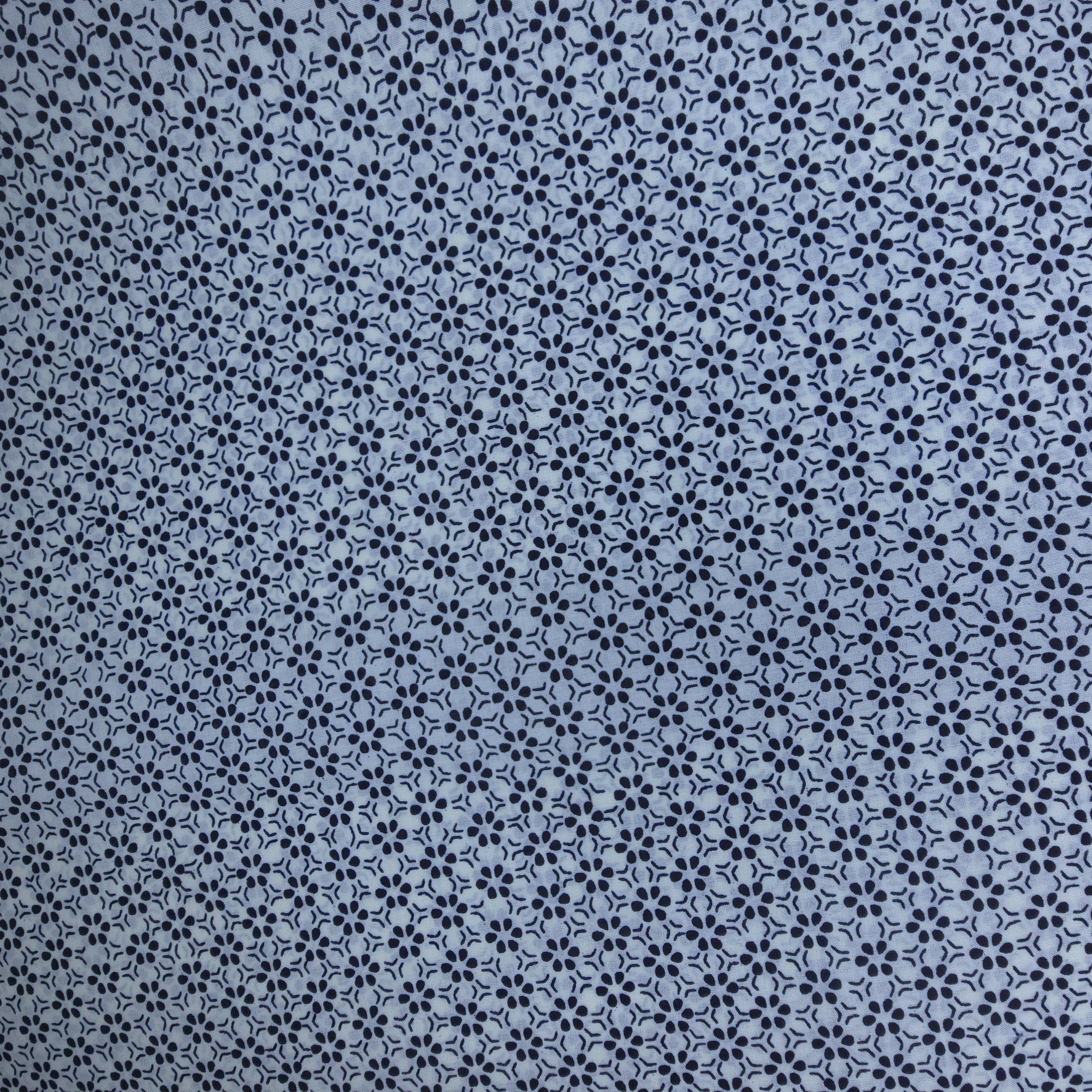 Patchwork Blume Basis hellblau , schwarze Blume